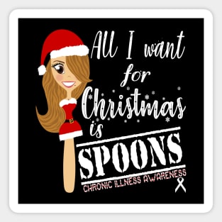 Spoonie christmas wishes! Magnet